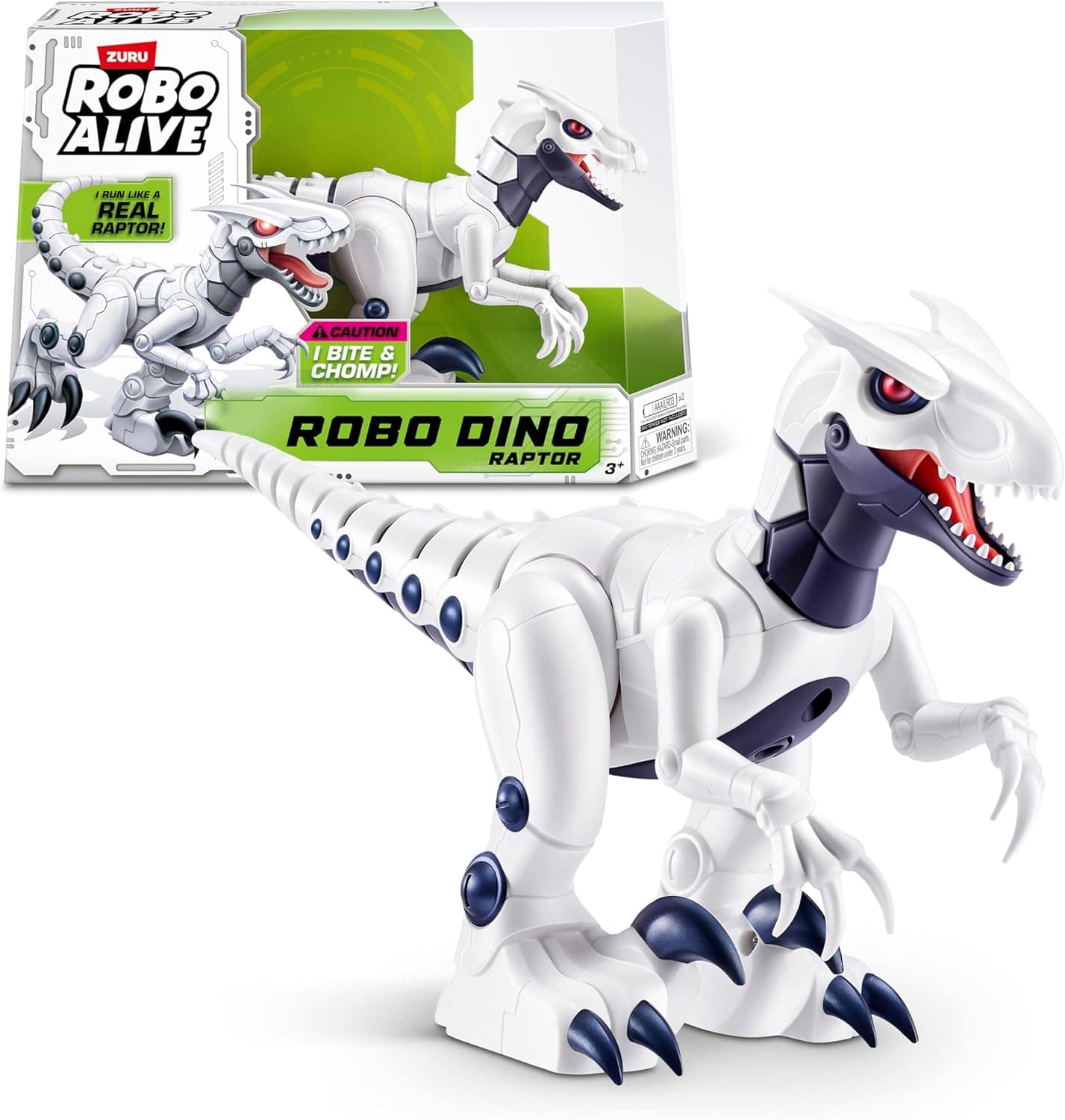 ZURU ROBO ALIVE Dino Raptor Robotic Toy, Electronic Dinosaur Toy Figure for Boys - Image 2