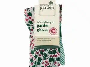 Kingfisher GGL1 Ladies Lightweight Polka Dot and Floral Gloves - Green