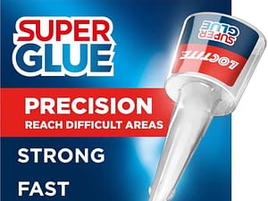 Loctite Precision Super Glue 5g – Clear, Strong Fast-Setting Liquid Adhesive for Instant and Accurate Repairs on Wood, Metal, Rubber
