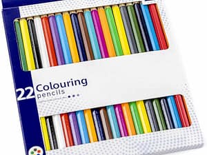 Anker International Stationary Coloured Pencil in Wallet (Pack of 22)