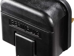 Masterplug HDPT13B-MP Heavy Duty 13 Amp Rewireable Plug, 57.5 x 48 mm, Black