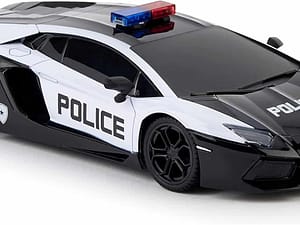 CMJ RC Cars Lamborghini Aventador LP700-4 Police Car Officially Licensed Remote Control Car 1:24 Scale Working Lights 2.4Ghz