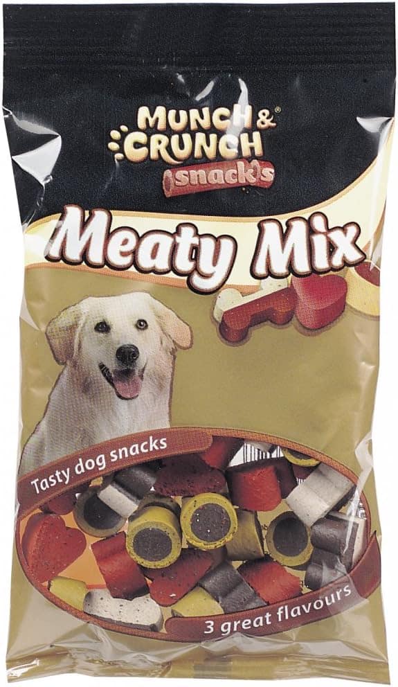 Highridge MUNCH & CRUNCH MEATY MIX DOG SNACKS 140G